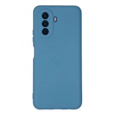 Mey İthalat®  Huawei Nova Y70 Kılıf Nano içi Kadife Silikon - Mavi