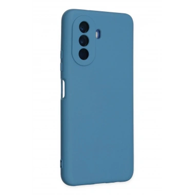 Mey İthalat®  Huawei Nova Y70 Kılıf Nano içi Kadife Silikon - Mavi