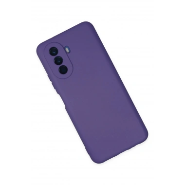 Mey İthalat®  Huawei Nova Y70 Kılıf Nano içi Kadife Silikon - Mor