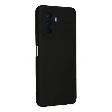 Mey İthalat®  Huawei Nova Y70 Kılıf Nano içi Kadife Silikon - Siyah