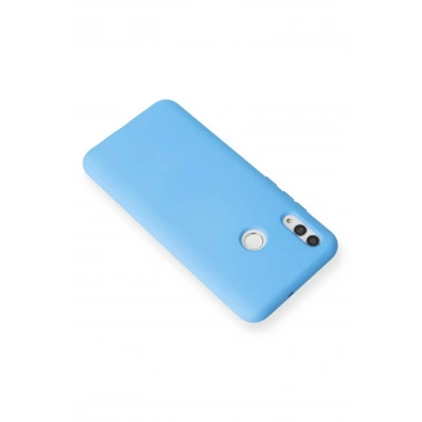 Mey İthalat®  Huawei P Smart 2019 Kılıf Nano içi Kadife Silikon - Mavi