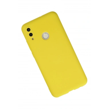 Mey İthalat®  Huawei P Smart 2019 Kılıf Nano içi Kadife Silikon - Sarı