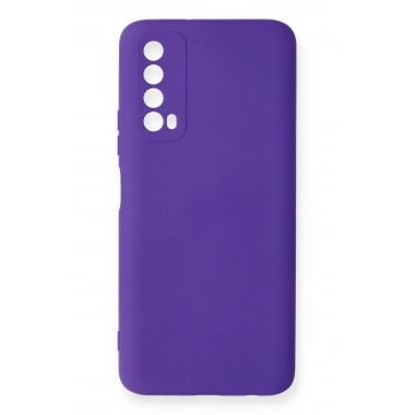Mey İthalat®  Huawei P Smart 2021 Kılıf Nano içi Kadife Silikon - Mor