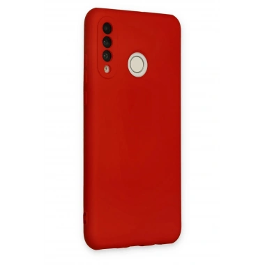 Mey İthalat®  Huawei P30 Lite Kılıf Nano içi Kadife Silikon - Kırmızı