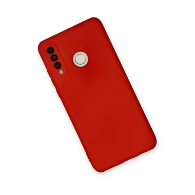 Mey İthalat®  Huawei P30 Lite Kılıf Nano içi Kadife Silikon - Kırmızı