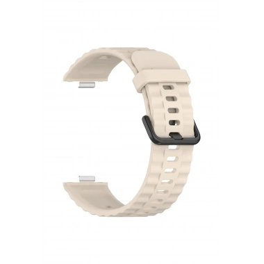 Mey İthalat®  Huawei Watch Fit 3 Klasik Kordon - Bej