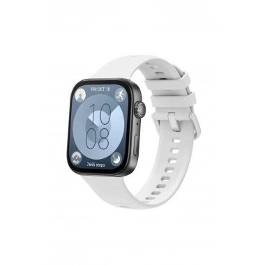 Mey İthalat® Huawei Watch Fit 3 Klasik Kordon - Beyaz