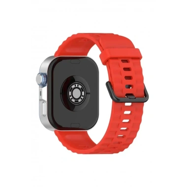 Mey İthalat®  Huawei Watch Fit 3 Klasik Kordon - Kırmızı