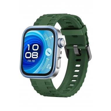 Mey İthalat® Huawei Watch Fit 3 Klasik Kordon - Koyu Yeşil