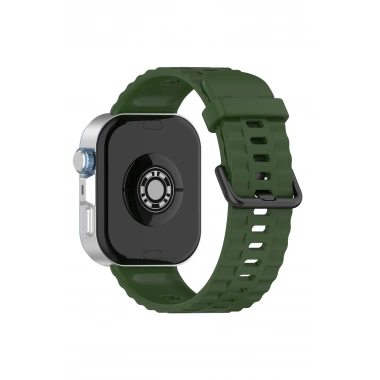 Mey İthalat® Huawei Watch Fit 3 Klasik Kordon - Koyu Yeşil