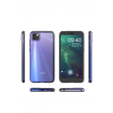 Mey İthalat®  Huawei Y5P Kılıf Lüx Şeffaf Silikon - Şeffaf