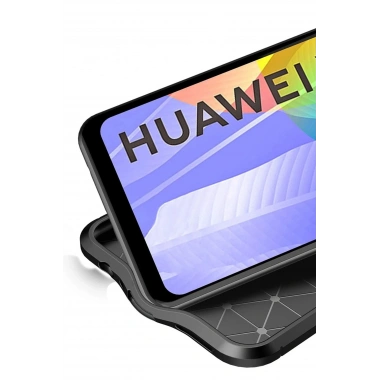 Mey İthalat®  Huawei Y6P Kılıf Auto Focus Kapak - Kırmızı