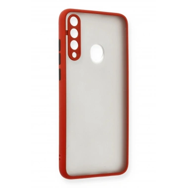 Mey İthalat®  Huawei Y6P Kılıf Montreal Silikon Kapak - Kırmızı