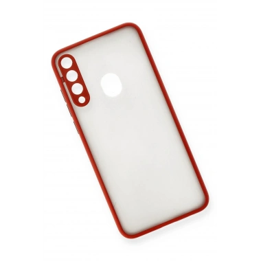 Mey İthalat®  Huawei Y6P Kılıf Montreal Silikon Kapak - Kırmızı