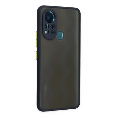 Mey İthalat®  İnfinix Hot 11s Kılıf Montreal Silikon Kapak - Lacivert