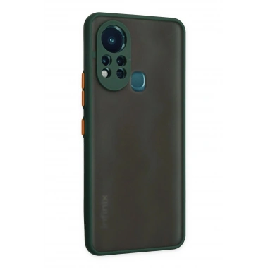 Mey İthalat®  İnfinix Hot 11s Kılıf Montreal Silikon Kapak - Yeşil