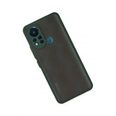 Mey İthalat®  İnfinix Hot 11s Kılıf Montreal Silikon Kapak - Yeşil