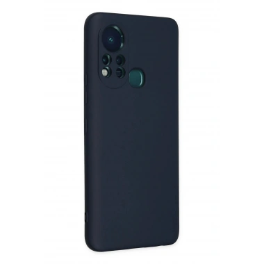 Mey İthalat®  İnfinix Hot 11s Kılıf Nano içi Kadife Silikon - Lacivert
