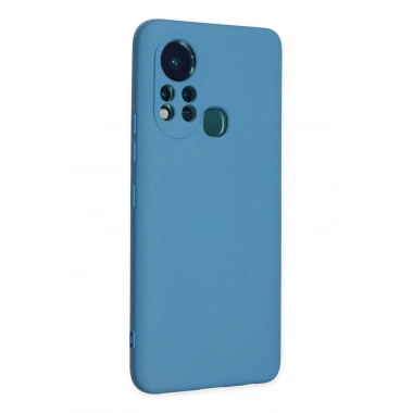 Mey İthalat®  İnfinix Hot 11s Kılıf Nano içi Kadife Silikon - Mavi