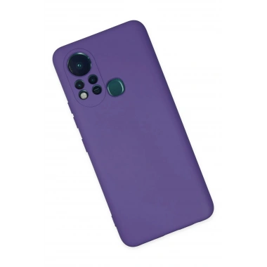 Mey İthalat®  İnfinix Hot 11s Kılıf Nano içi Kadife Silikon - Mor