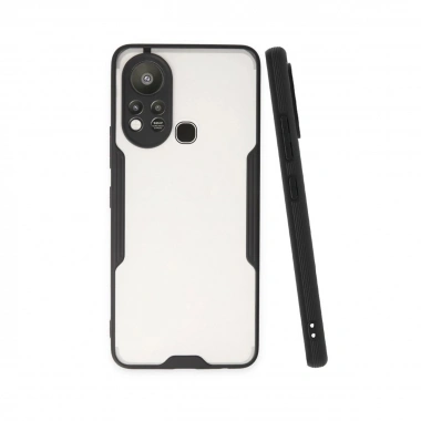 Mey İthalat®  İnfinix Hot 11s Kılıf Platin Silikon - Siyah