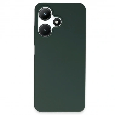 Mey İthalat®  İnfinix Hot 30i Kılıf First Silikon - Koyu Yeşil