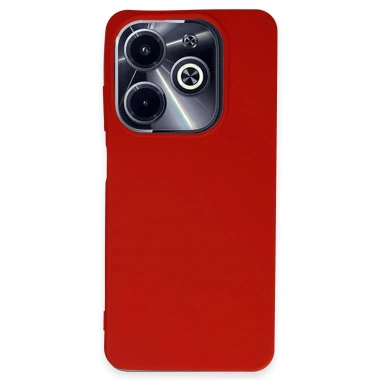 Mey İthalat®  İnfinix Hot 40i Kılıf First Silikon - Kırmızı