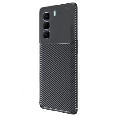 Mey İthalat®  İnfinix Hot 50 Pro Plus 4G Auto Focus Karbon Kapak - Siyah