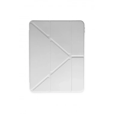 Mey İthalat®   iPad 10.2 (8.nesil) Kılıf Kalemlikli Mars Tablet Kılıfı - Gri