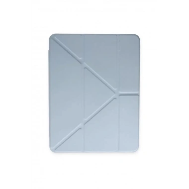 Mey İthalat®   iPad 10.2 (8.nesil) Kılıf Kalemlikli Mars Tablet Kılıfı - Mavi
