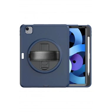 Mey İthalat® iPad 2022 10.9 (10.nesil) Kılıf Hand Strap Tablet Kılıfı - Lacivert