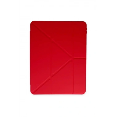 Mey İthalat®   iPad 2022 10.9 (10.nesil) Kılıf Kalemlikli Mars Tablet Kılıfı - Kırmızı