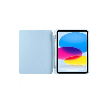 Mey İthalat®   iPad 2022 10.9 (10.nesil) Kılıf Kalemlikli Mars Tablet Kılıfı - Mavi