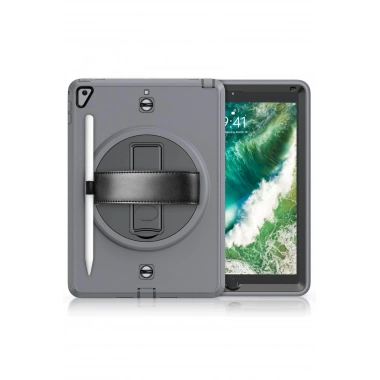 Mey İthalat®  iPad 5 Air 9.7 Kılıf Strap-C Otterbox Tablet Kapak - Gri