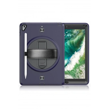 Mey İthalat® iPad 5 Air 9.7 Kılıf Strap-C Otterbox Tablet Kapak - Lacivert