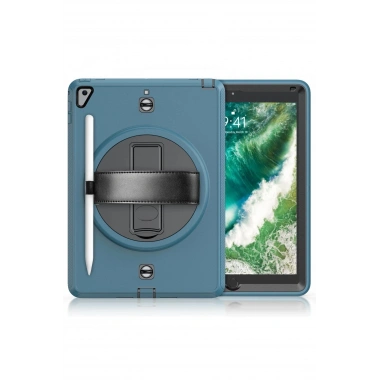 Mey İthalat® iPad 5 Air 9.7 Kılıf Strap-C Otterbox Tablet Kapak - Mavi