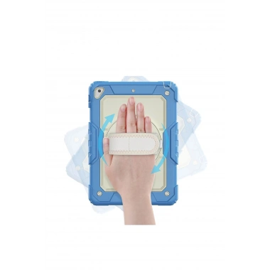 Mey İthalat® iPad 5 Air 9.7 Kılıf Strap New Tablet Kapak - Mavi