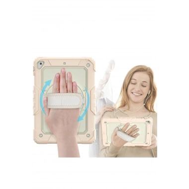 Mey İthalat® iPad 5 Air 9.7 Kılıf Strap New Tablet Kapak - Pembe