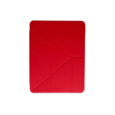 Mey İthalat®   iPad Air 4 10.9 Kılıf Kalemlikli Mars Tablet Kılıfı - Kırmızı