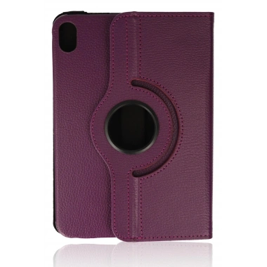 Mey İthalat® iPad Mini 6 Kılıf 360 Tablet Deri Kılıf - Mürdüm