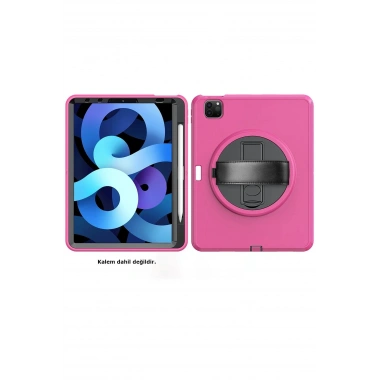 Mey İthalat® iPad Pro 11 (2018) Kılıf Hand Strap Tablet Kılıfı - Pembe