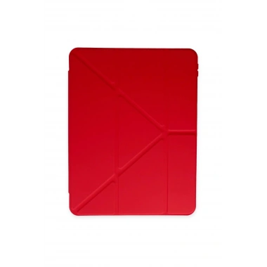 Mey İthalat®  iPad Pro 11 (2018) Kılıf Kalemlikli Mars Tablet Kılıfı - Kırmızı