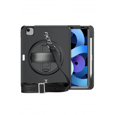 Mey İthalat® iPad Pro 11 (2020) Kılıf Strap-C Otterbox Tablet Kapak - Siyah