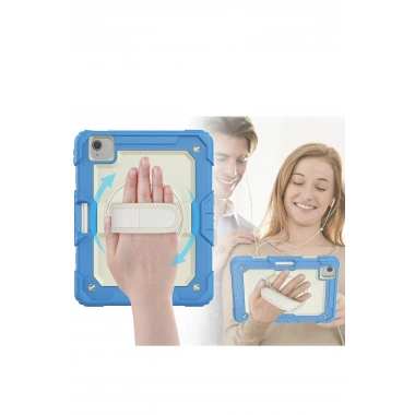 Mey İthalat® iPad Pro 11 (2020) Kılıf Strap New Tablet Kapak - Mavi