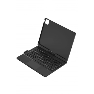 Mey İthalat®  iPad Pro 11 (2024) F11 ATS Kılıf Magic Dönen Klavyeli Tablet Kılıf - Siyah