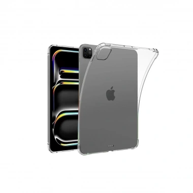 Mey İthalat® iPad Pro 11 (2024) Kılıf Anti Shock Tablet Silikon - Şeffaf