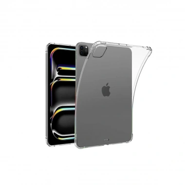Mey İthalat® iPad Pro 11 (2024) Kılıf Anti Shock Tablet Silikon - Şeffaf