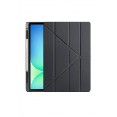 Mey İthalat® iPad Pro 11 (2024) Kılıf Kalemlikli Hugo Tablet Kılıfı - Siyah