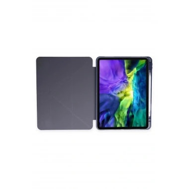 Mey İthalat®  iPad Pro 11 (2024) Kılıf Kalemlikli Mars Tablet Kılıfı - Lavender