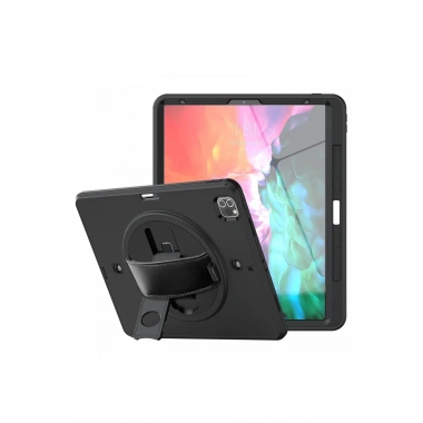 Mey İthalat®  iPad Pro 12.9 (2021) Kılıf Strap-C Otterbox Tablet Kapak - Siyah
